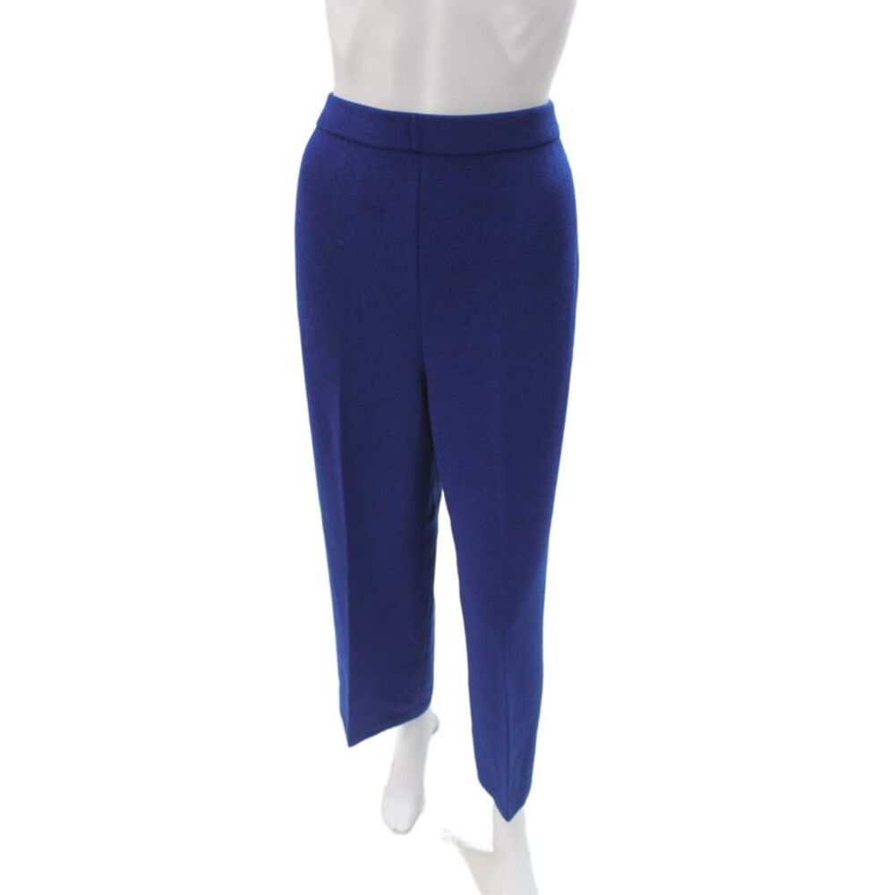 St. John Collection By Marie Gray Women Wool Dress Pants Blue Size 10
